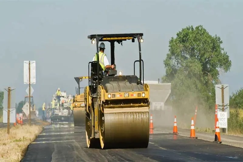 Rolling out pavement